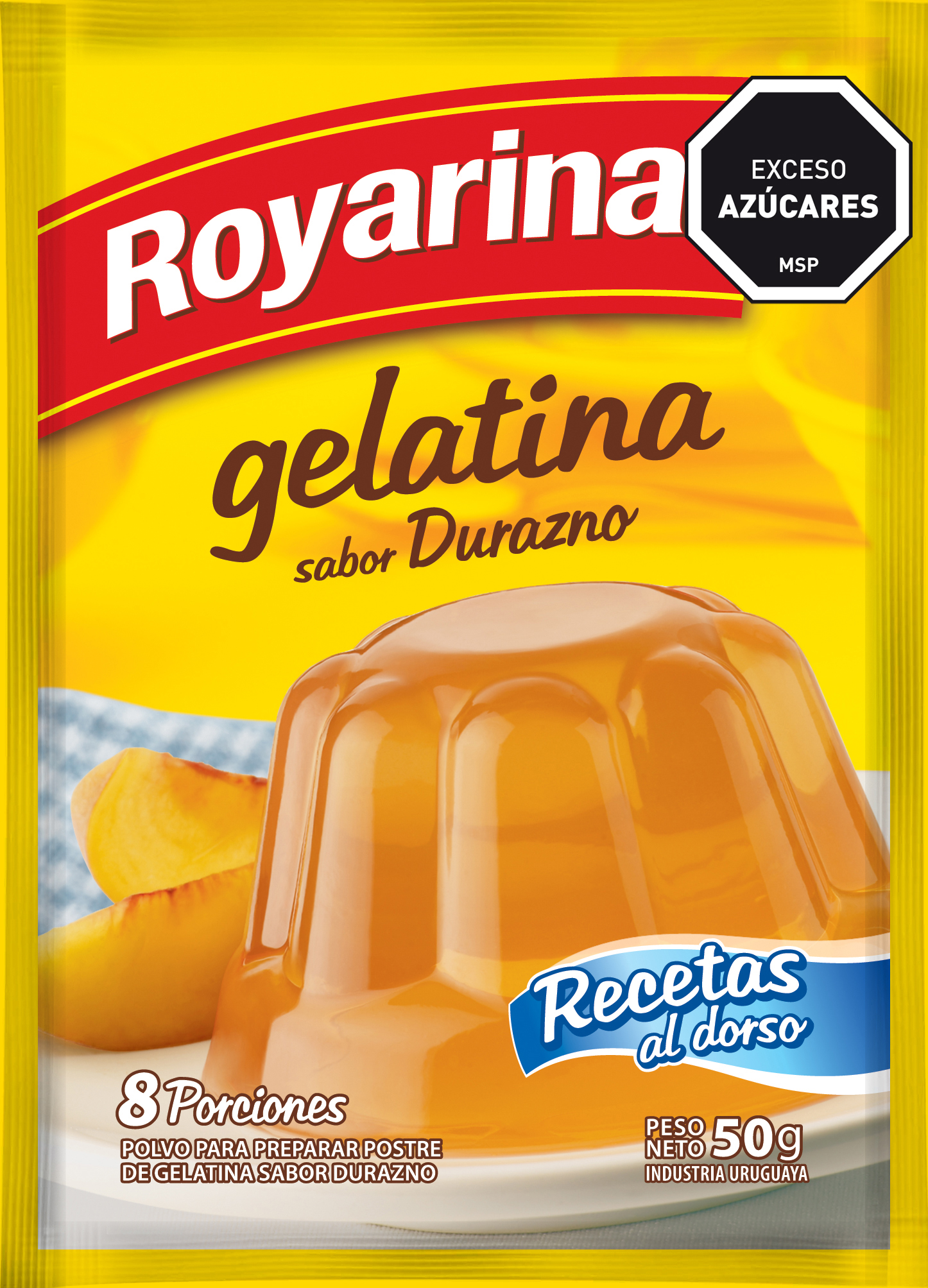 Gelatina Doble Durazno x8 - Nerilan Uruguay